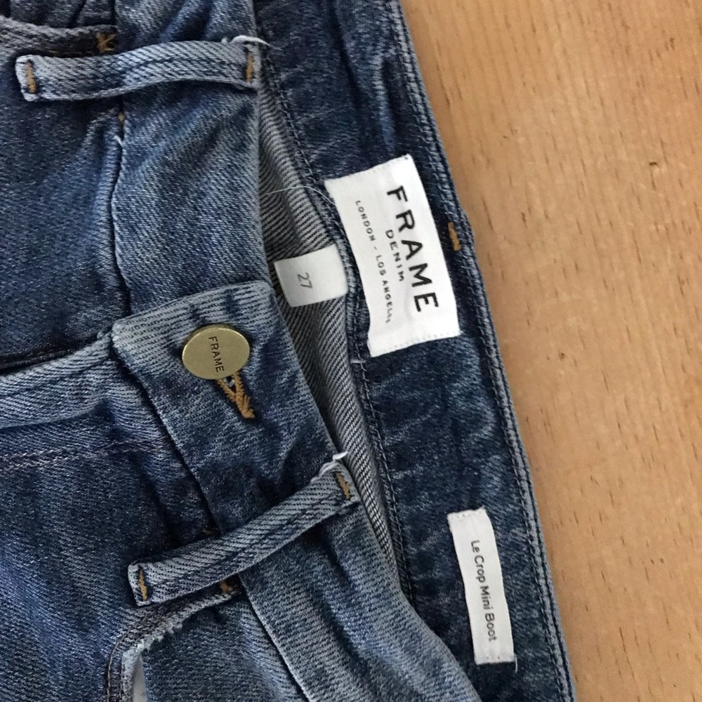 FRAME Le crop mini boot jeans